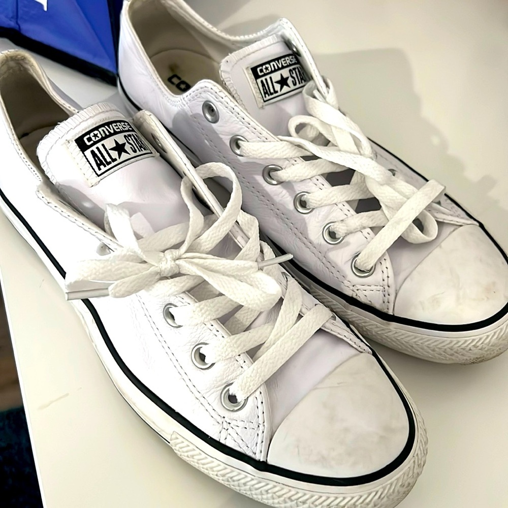 Mens Converse White leather